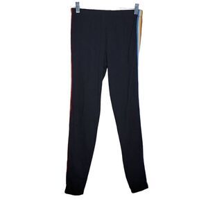 Eye Candy Rainbow Striped Trim Stretch Knit Legging Pant